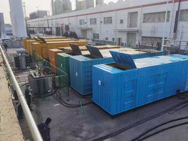 石嘴山柴油发电机出租案例展示